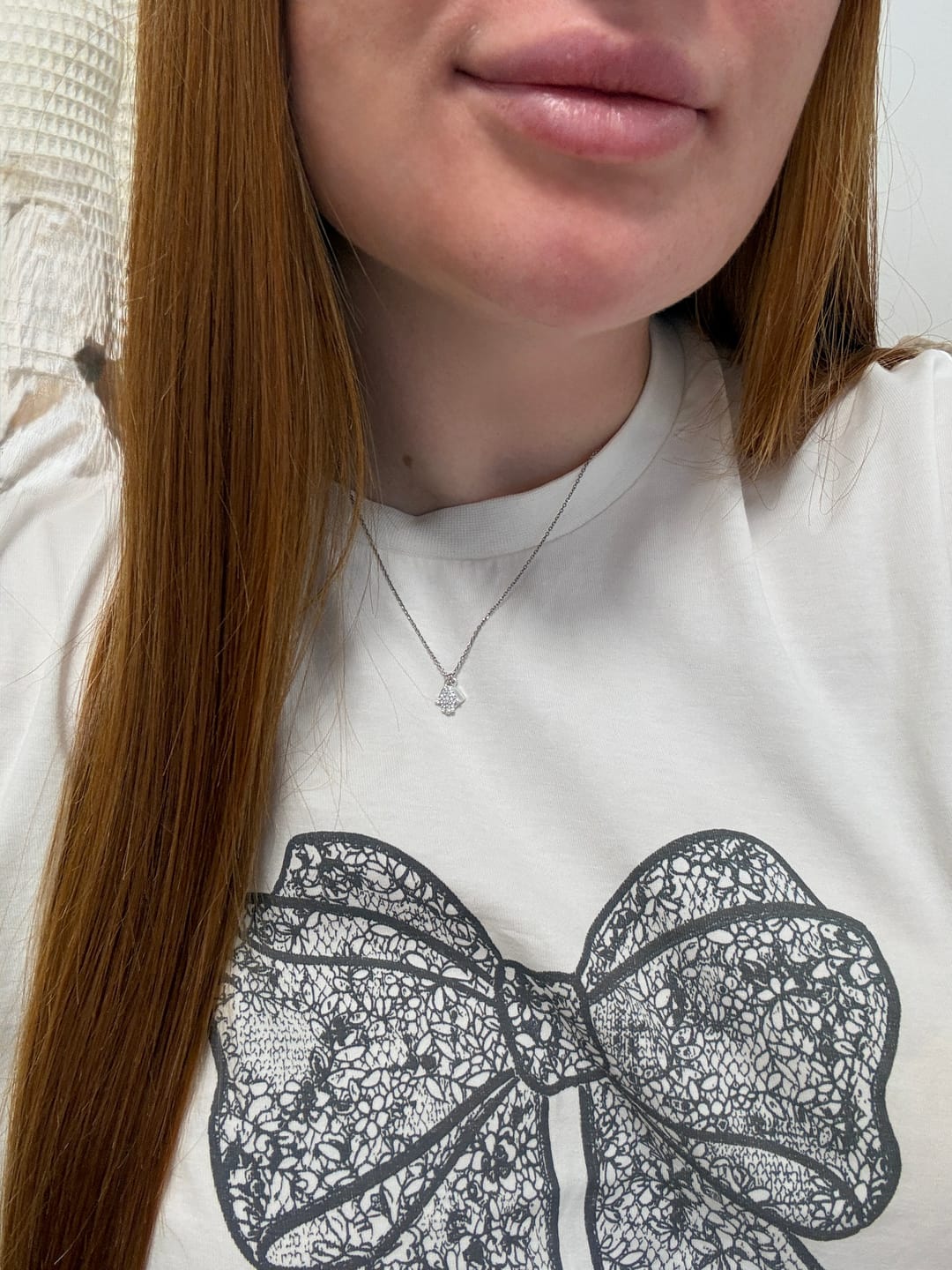 Customer photo review of Talisman Charm Necklace