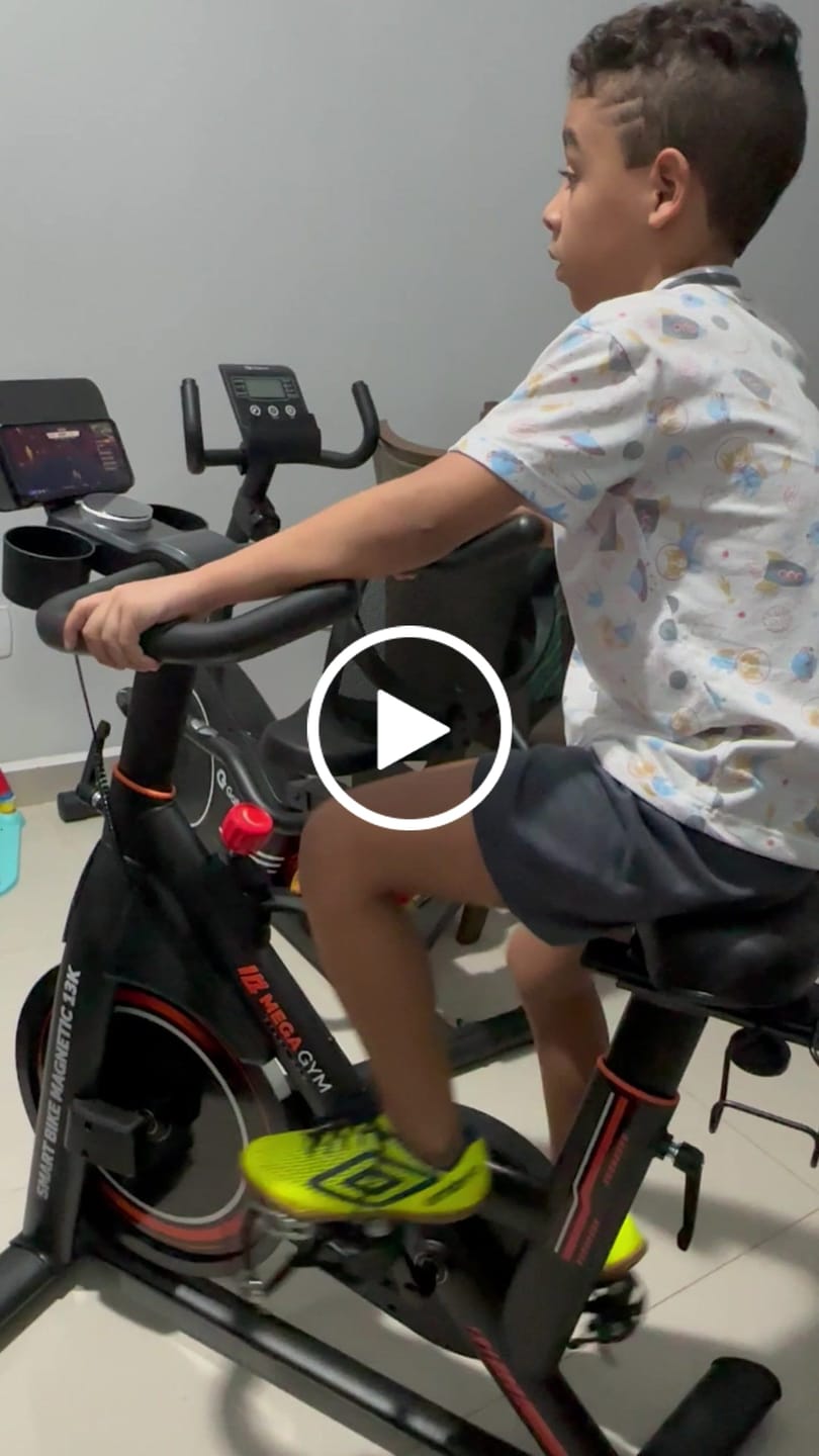 Customer video review of Bicicleta Ergométrica Smart Magnetic 13K | Disco 13KG | Resistência Magnética potente | Banco Ultra Soft