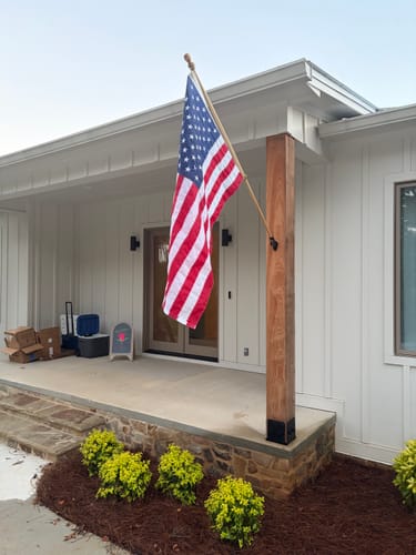 Customer photo review of 3' x 5' American Flag Set