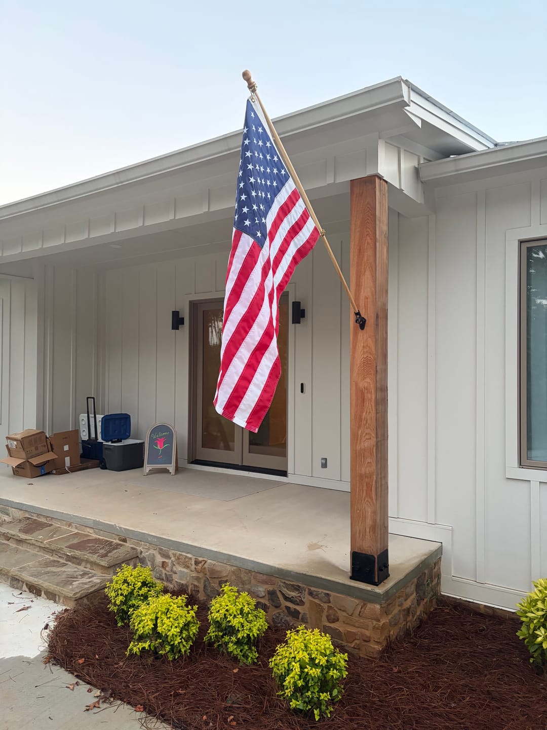 Customer photo review of 3' x 5' American Flag Set