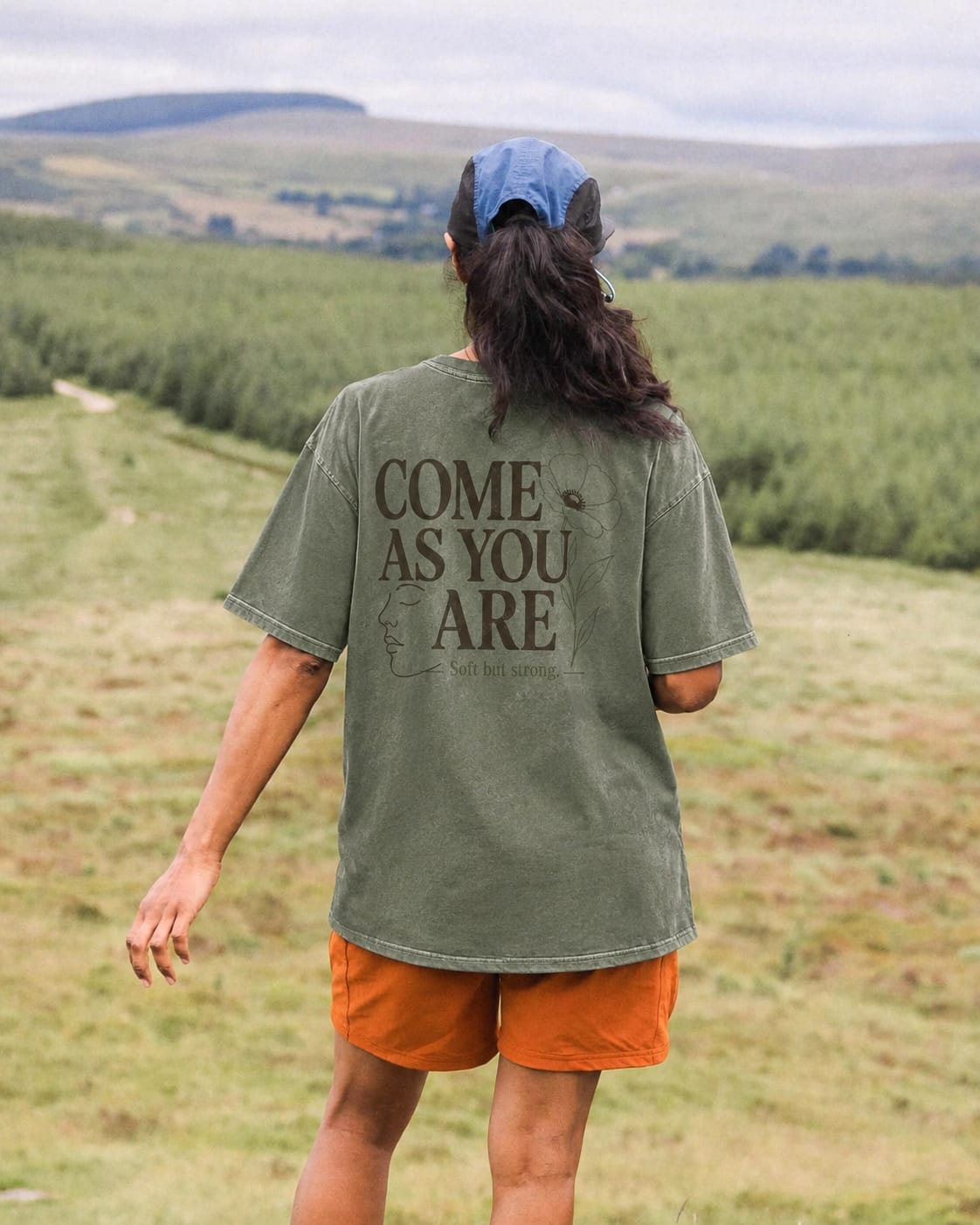 Customer photo review of Come As You Are Floral T-Shirt