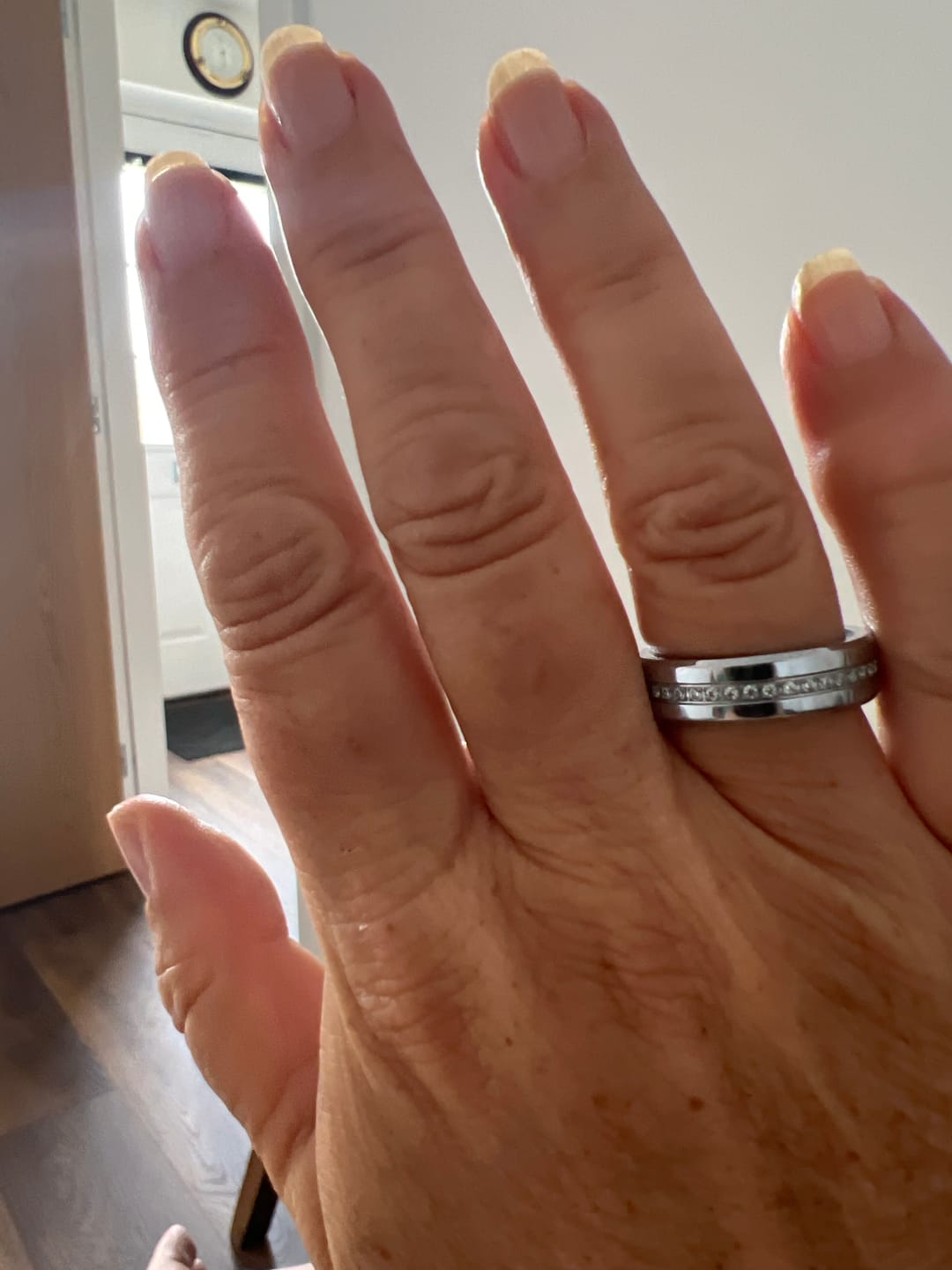 Customer photo review of Silver Moissanite Smart Ring
