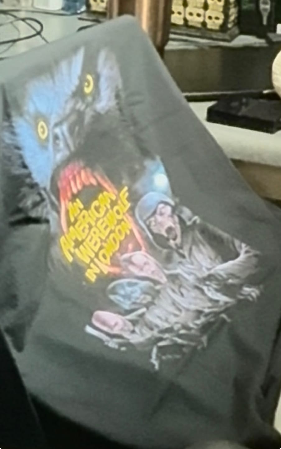 Customer photo review of AN AMERICAN WEREWOLF IN LONDON: FEVER DREAM - T-SHIRT