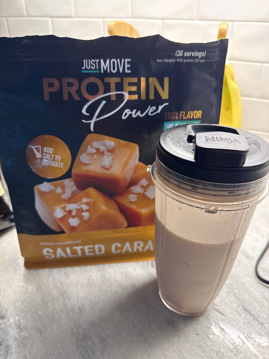 Customer photo review of Salted Caramel Protein