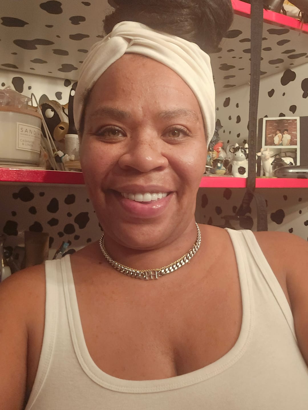 Customer photo review of Initials Choker w/ XL Cuban Chain