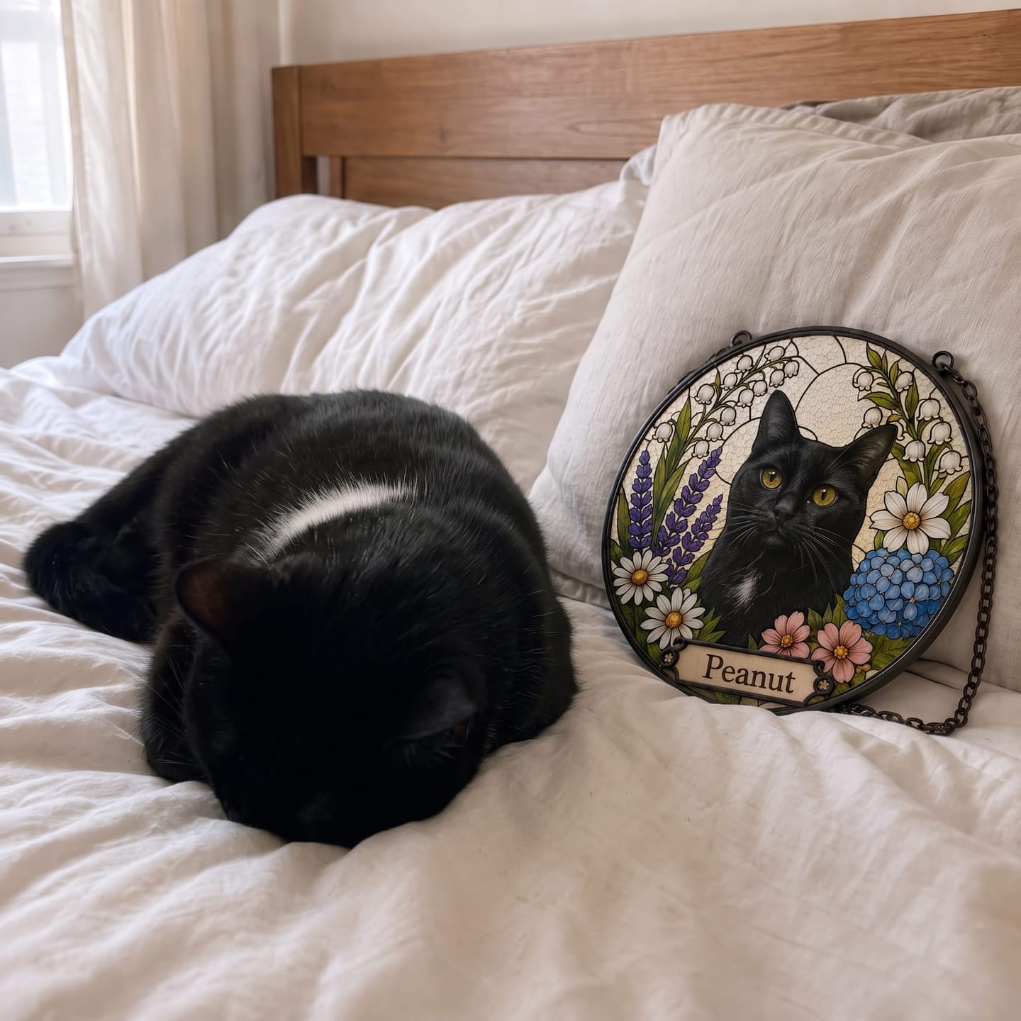 Customer photo review of Pawlight Portrait™ — Custom Pet Portrait