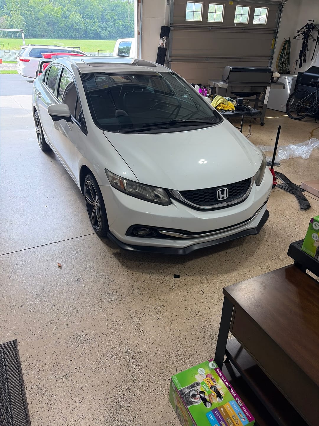 Customer photo review of 2013-2015 Honda Civic Sedan CS Style Front Bumper Lip Unpainted PU