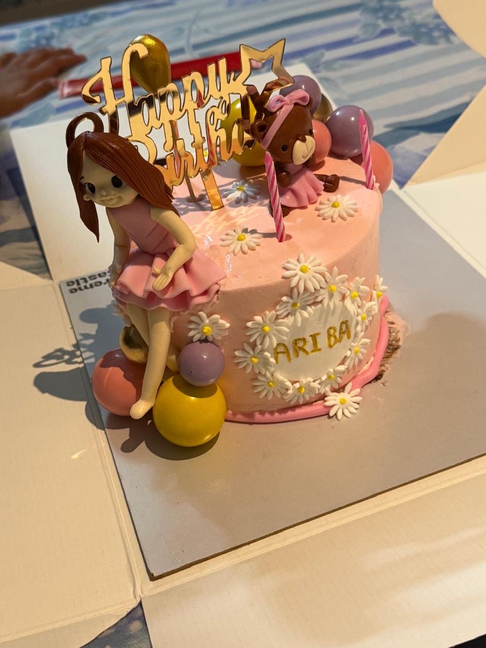 Customer photo review of Girl Teddy Friendship Cake