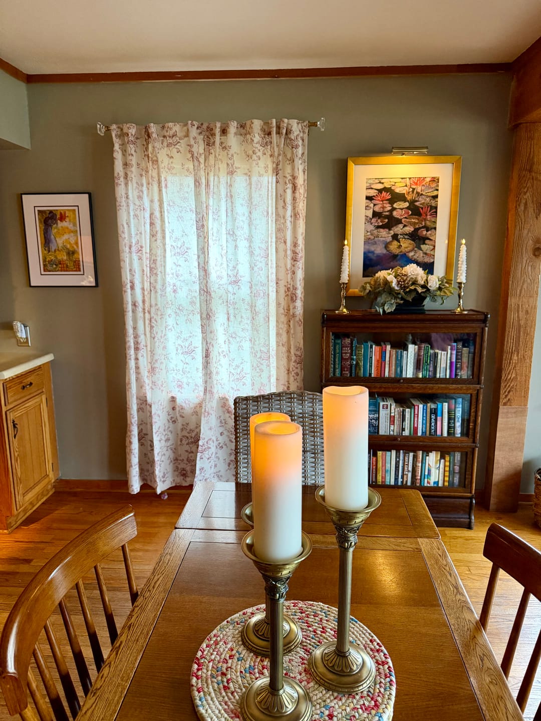 Customer photo review of Amelie Floral Linen Blend Curtains (2 Panels)