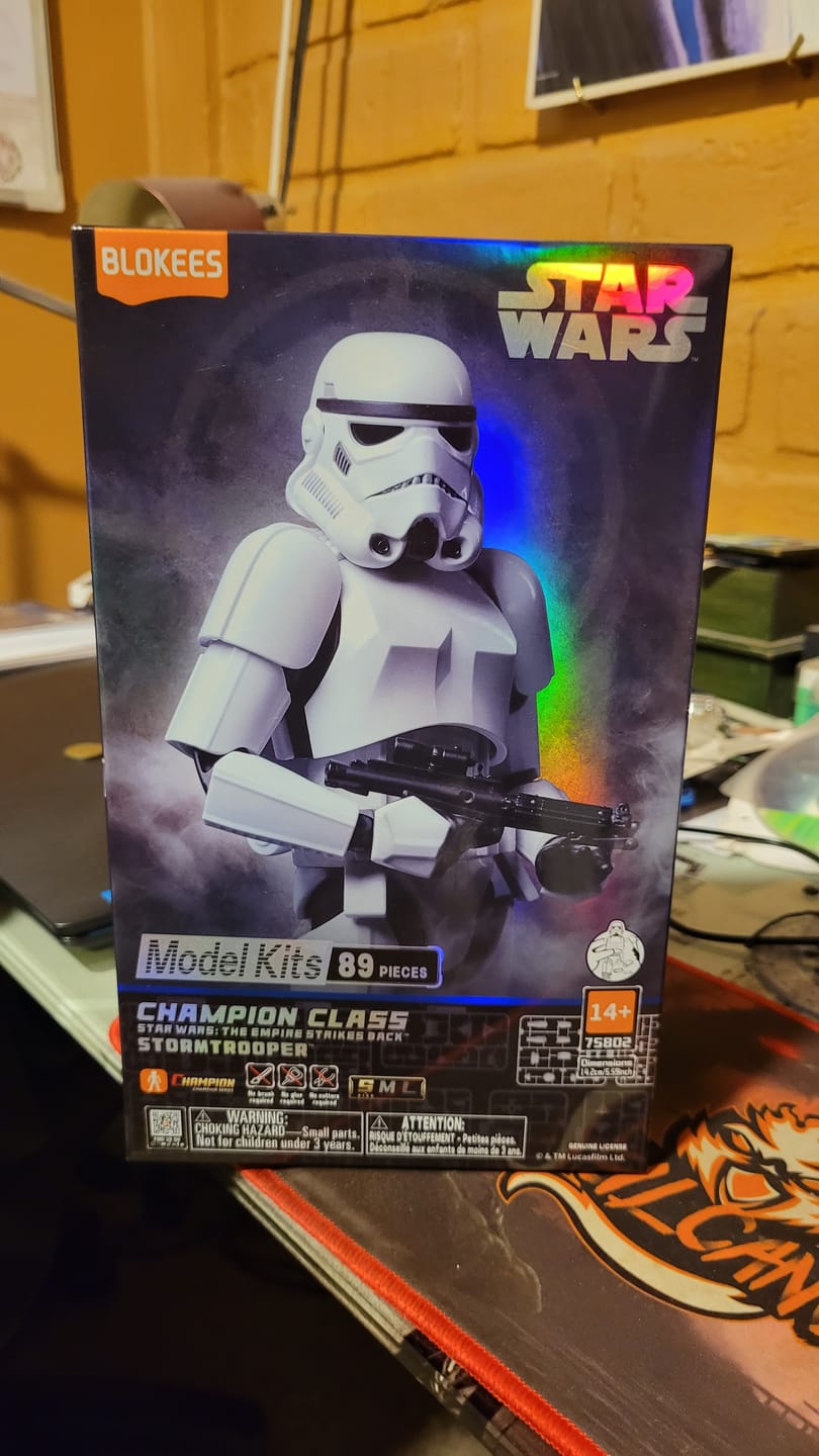 Customer photo review of Stormtrooper - Star Wars - Champion Class 02 - Model Kit - BLOKEES