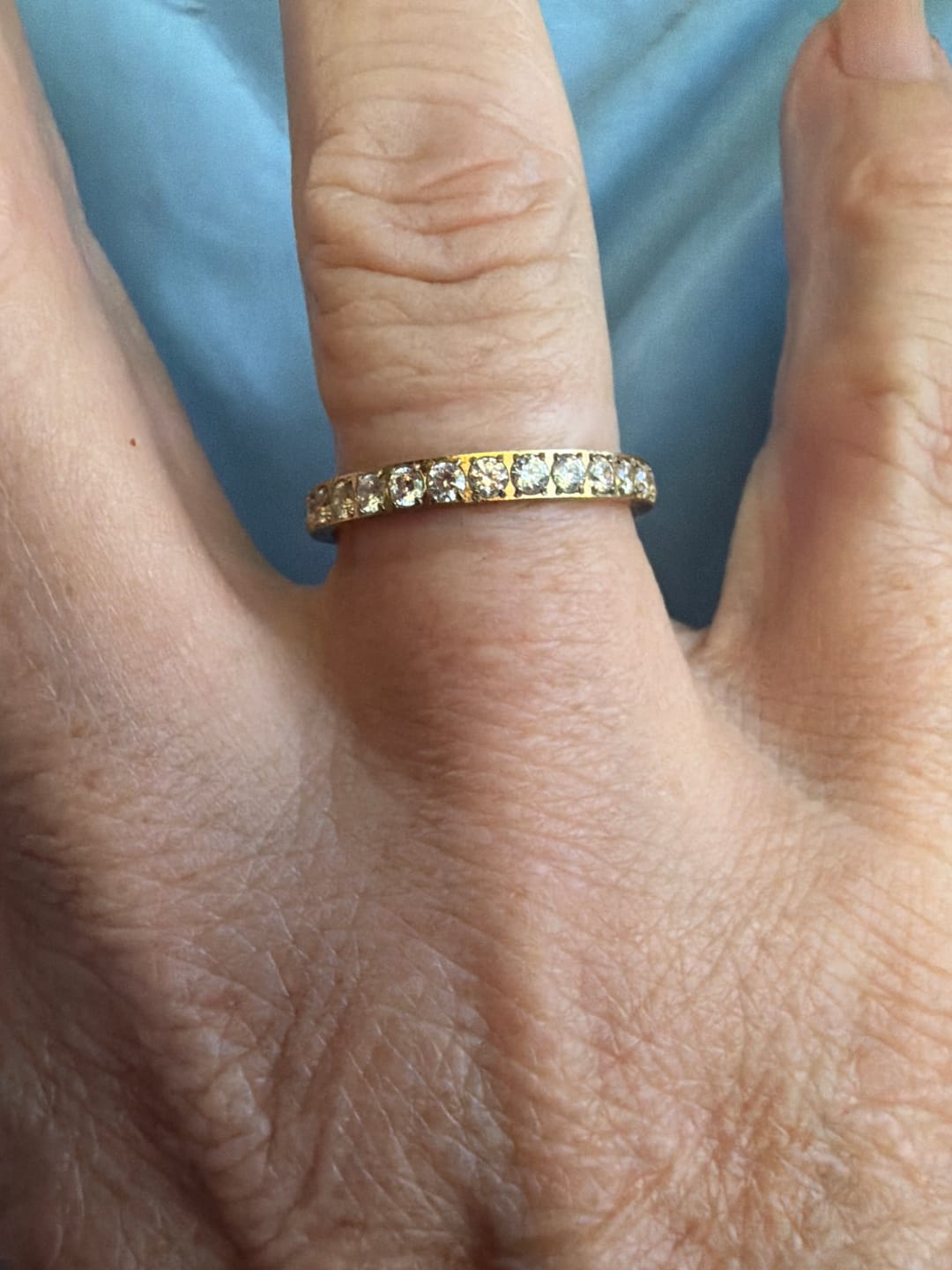Customer photo review of Eternity Band Ring