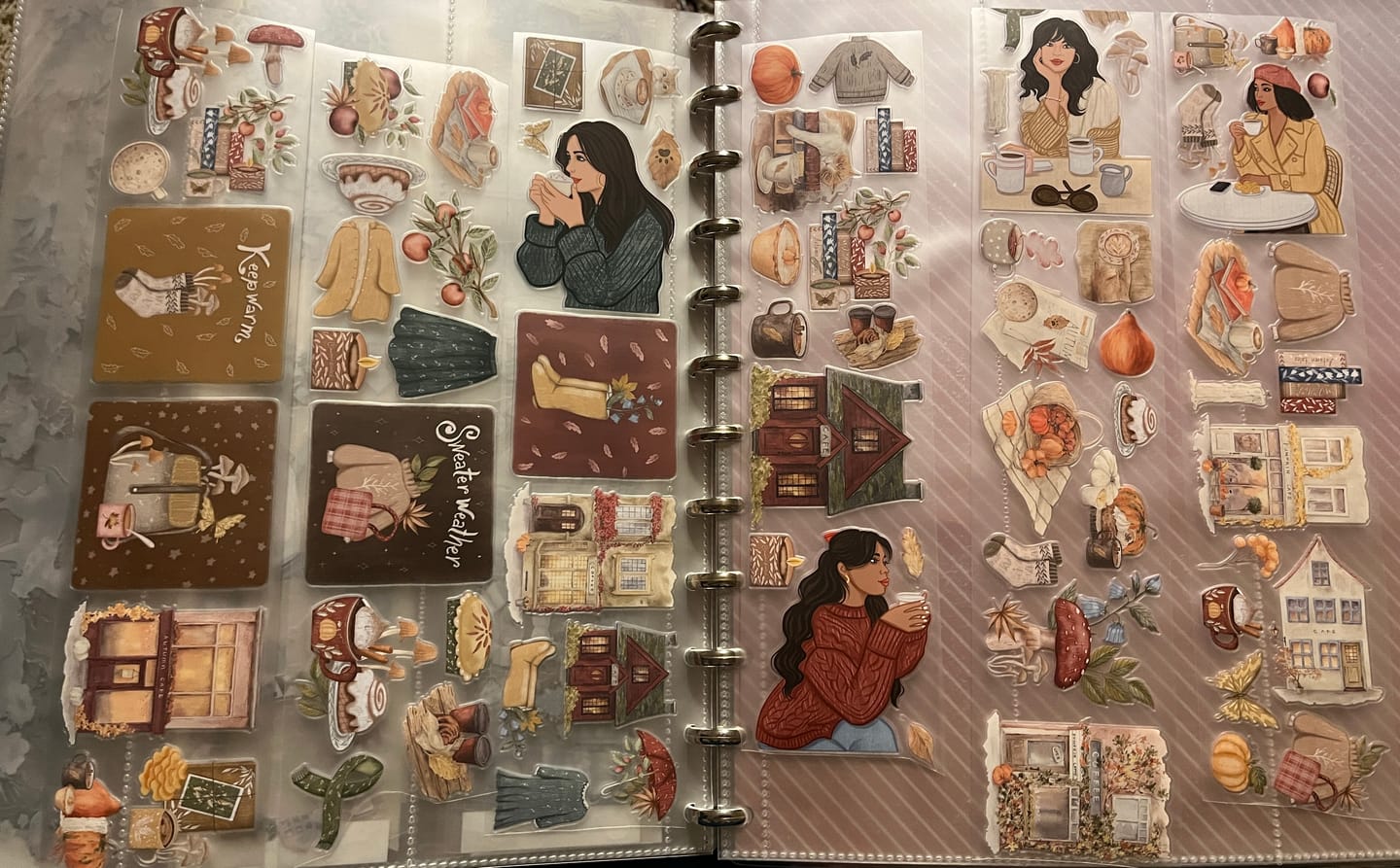 Customer photo review of Autumn Cafe Pre-cut PET Tape [3.O]