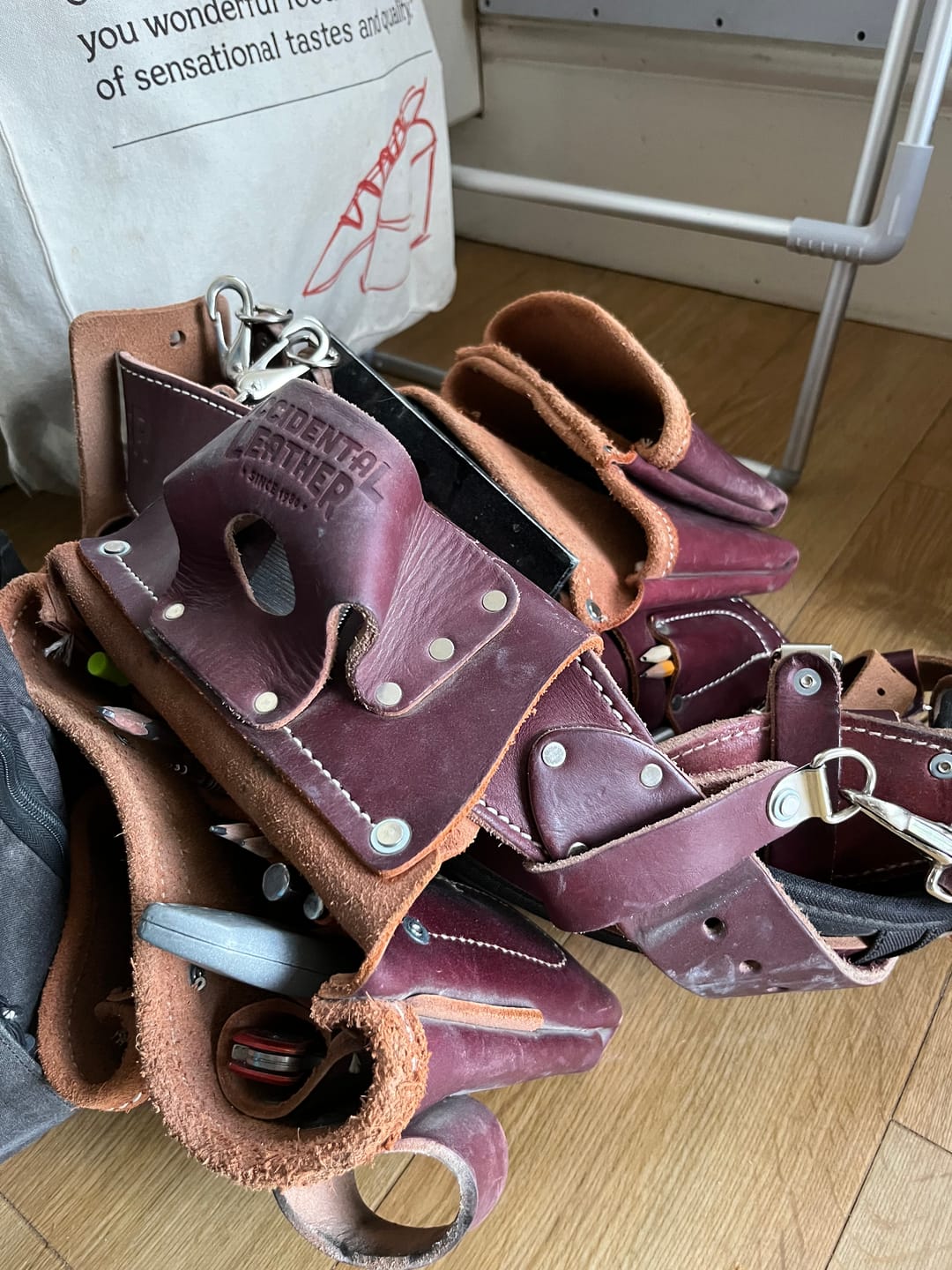 Customer photo review of Occidental Leather Toolbelts | 5509 - Suspender Loop Attachment Set