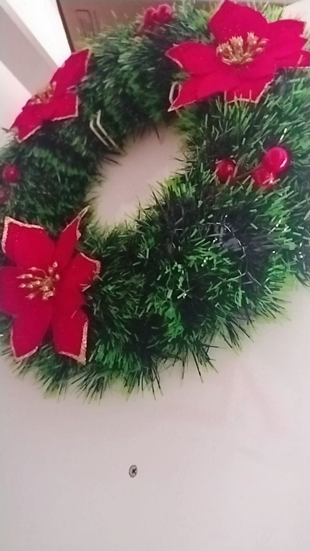 Customer photo review of Guirlanda de Natal Estruturada Decorativa 25cm e 40cm