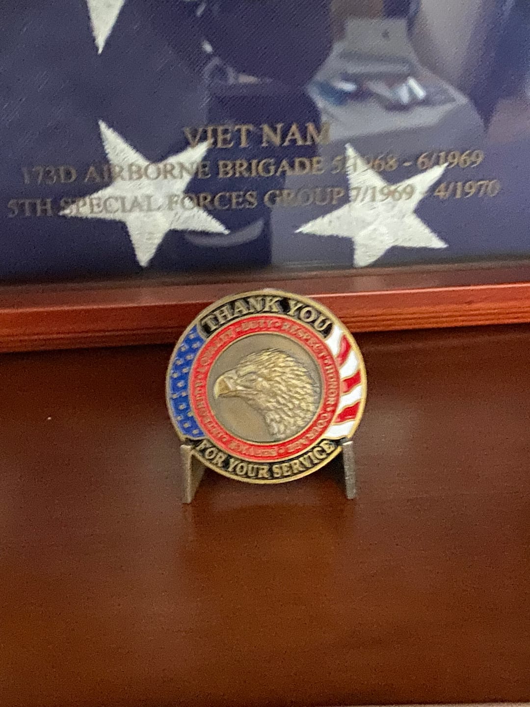 Customer photo review of Fallen Yet Not Forgotten Coin Stand