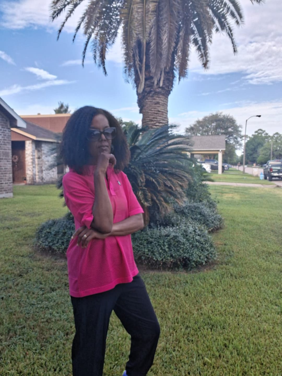 Customer photo review of Color Spree Oversized Mesh Polo