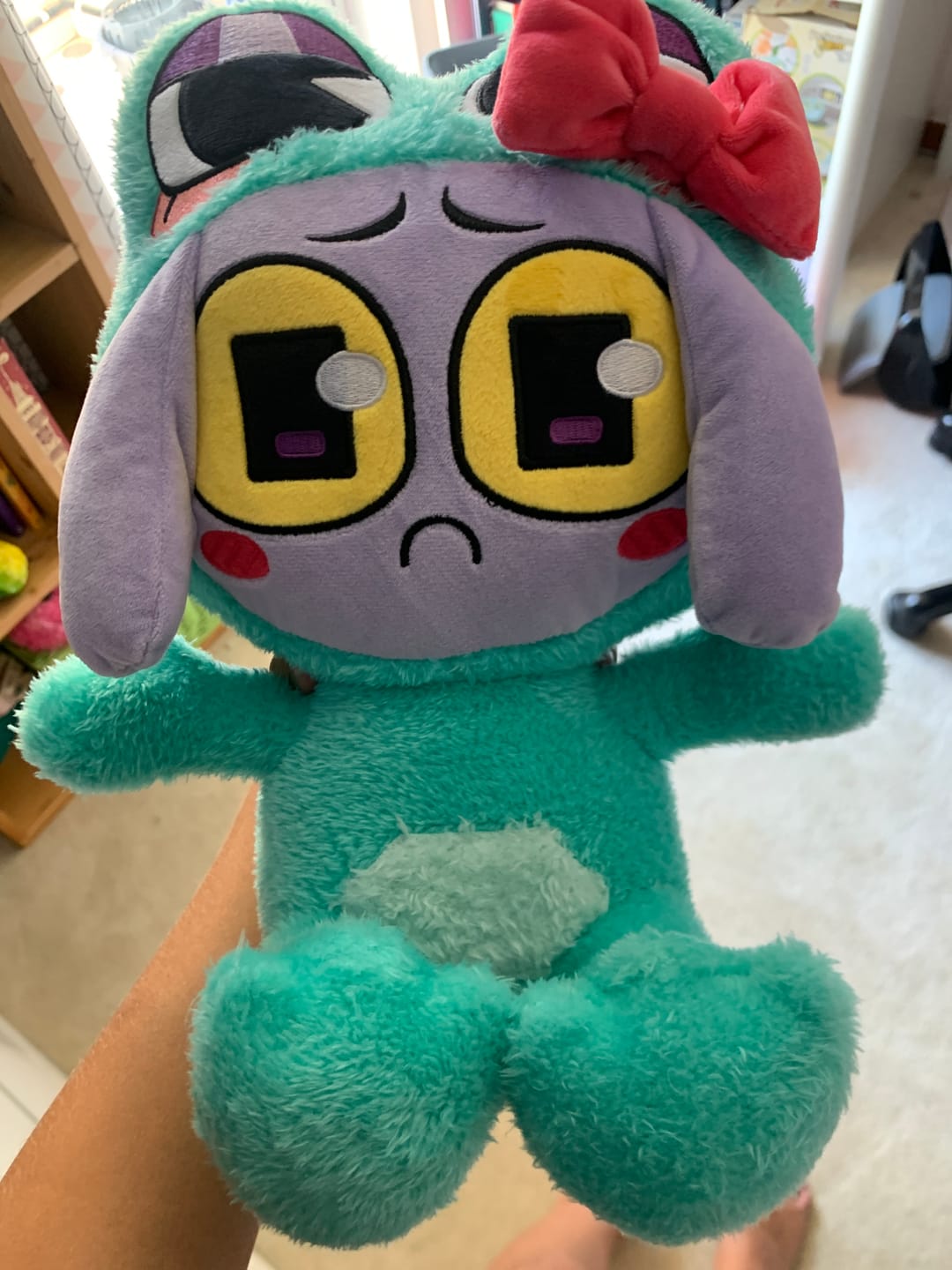 Customer photo review of Ribbit-Suit Jax Plush
