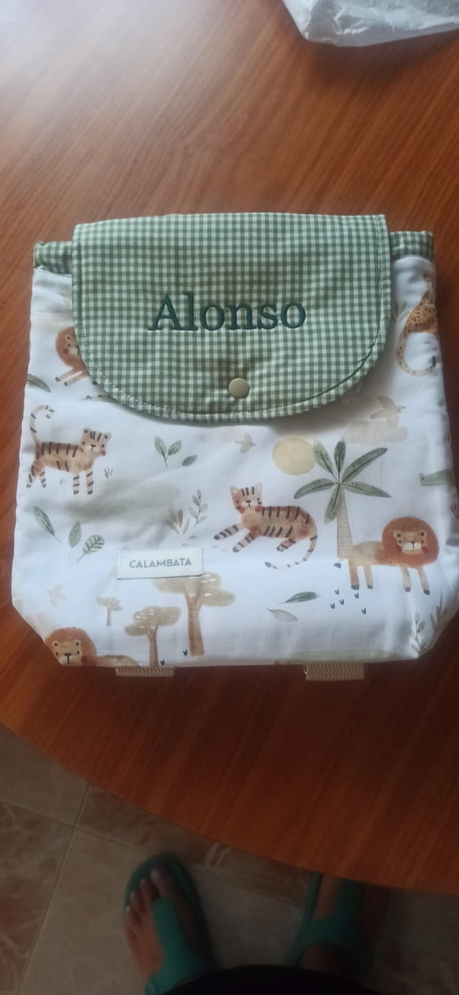 Customer photo review of Mochila personalizada Nala