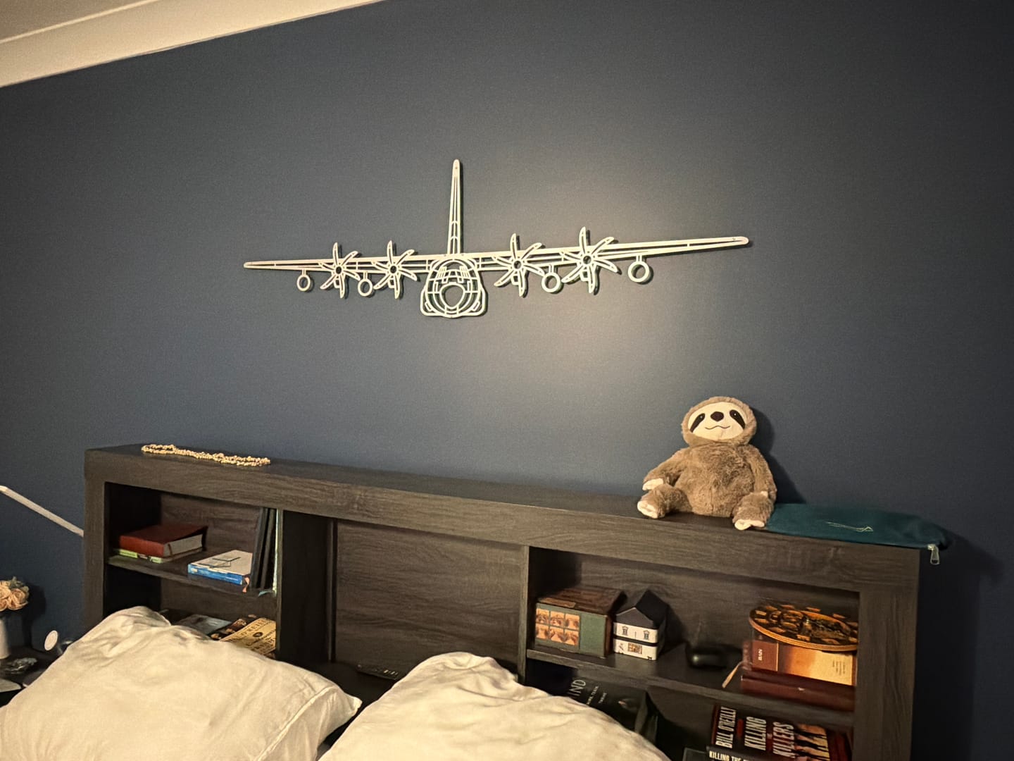 Customer photo review of KC-130J Hercules Front Silhouette Metal Wall Art
