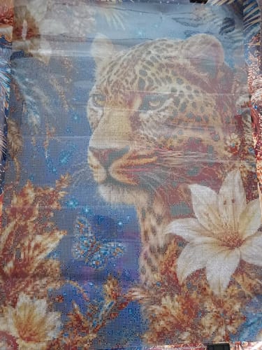Customer photo review of 5D Diamond Painting – Goldene Konstellation der Wildnis