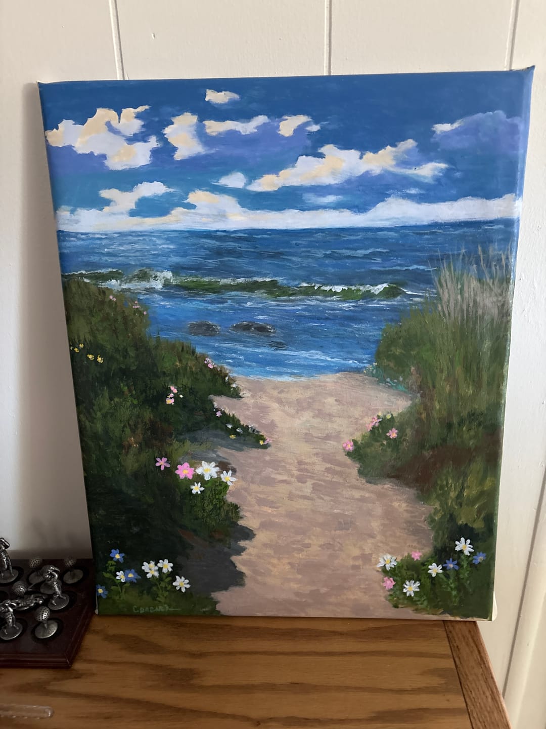 Customer photo review of Path to the Ocean (Paint by Numbers)