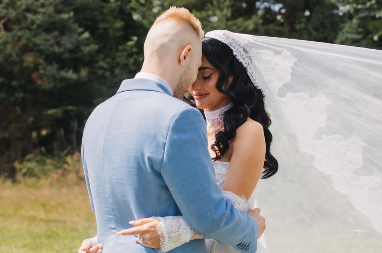 Customer photo review of Luxury Detachable Lace Wedding Sleeves with Sequins