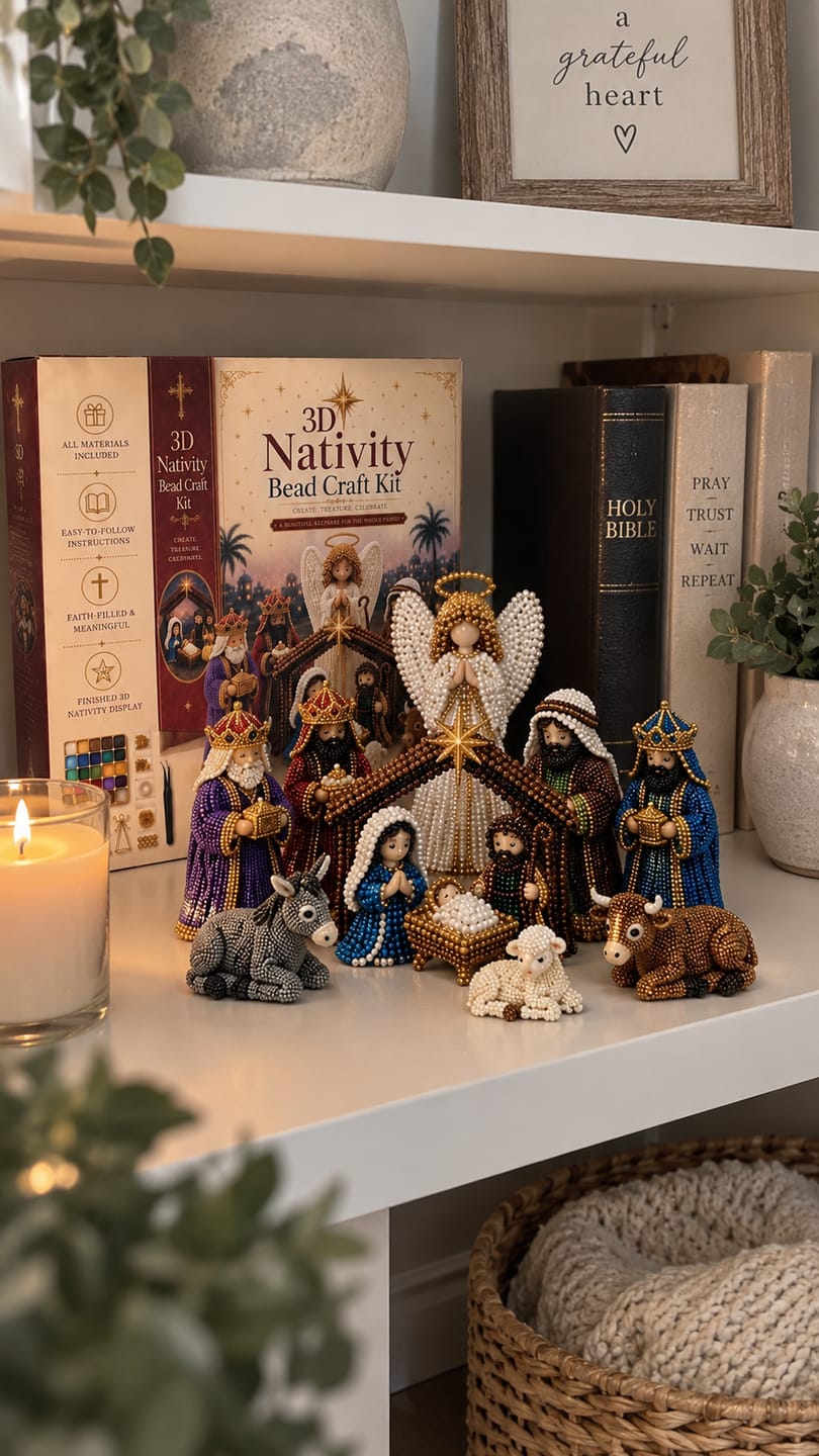 Customer photo review of Nativity Bead Craft Kit