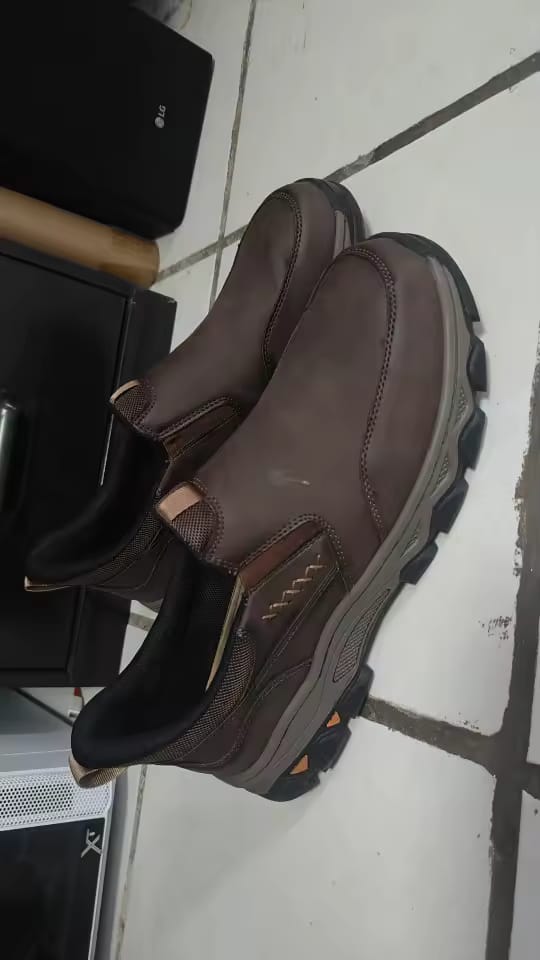Customer photo review of Men's Orthopedic Casual Slip-On Walking Shoes
