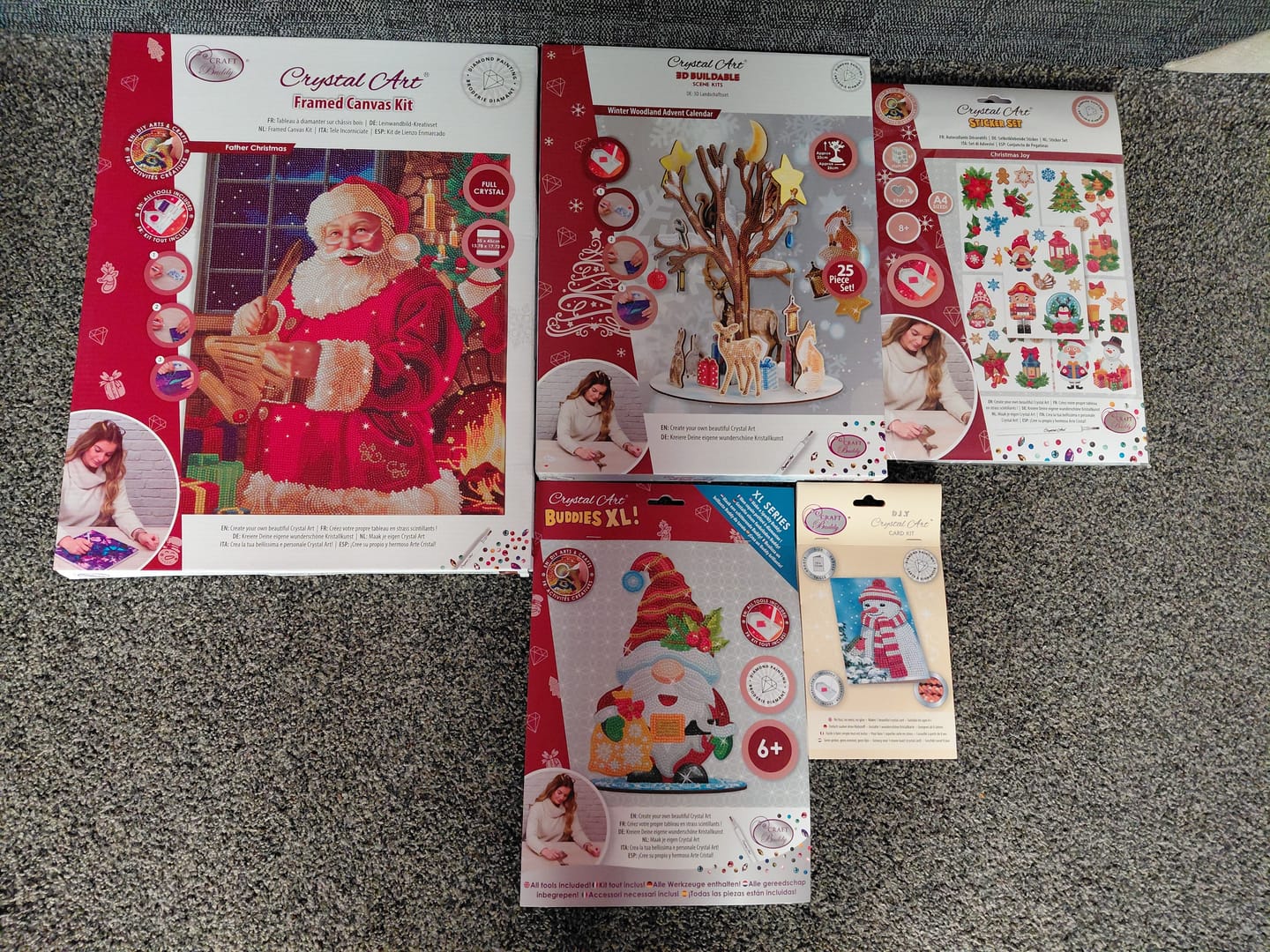 Customer photo review of Christmas Crystal Art Mystery Box