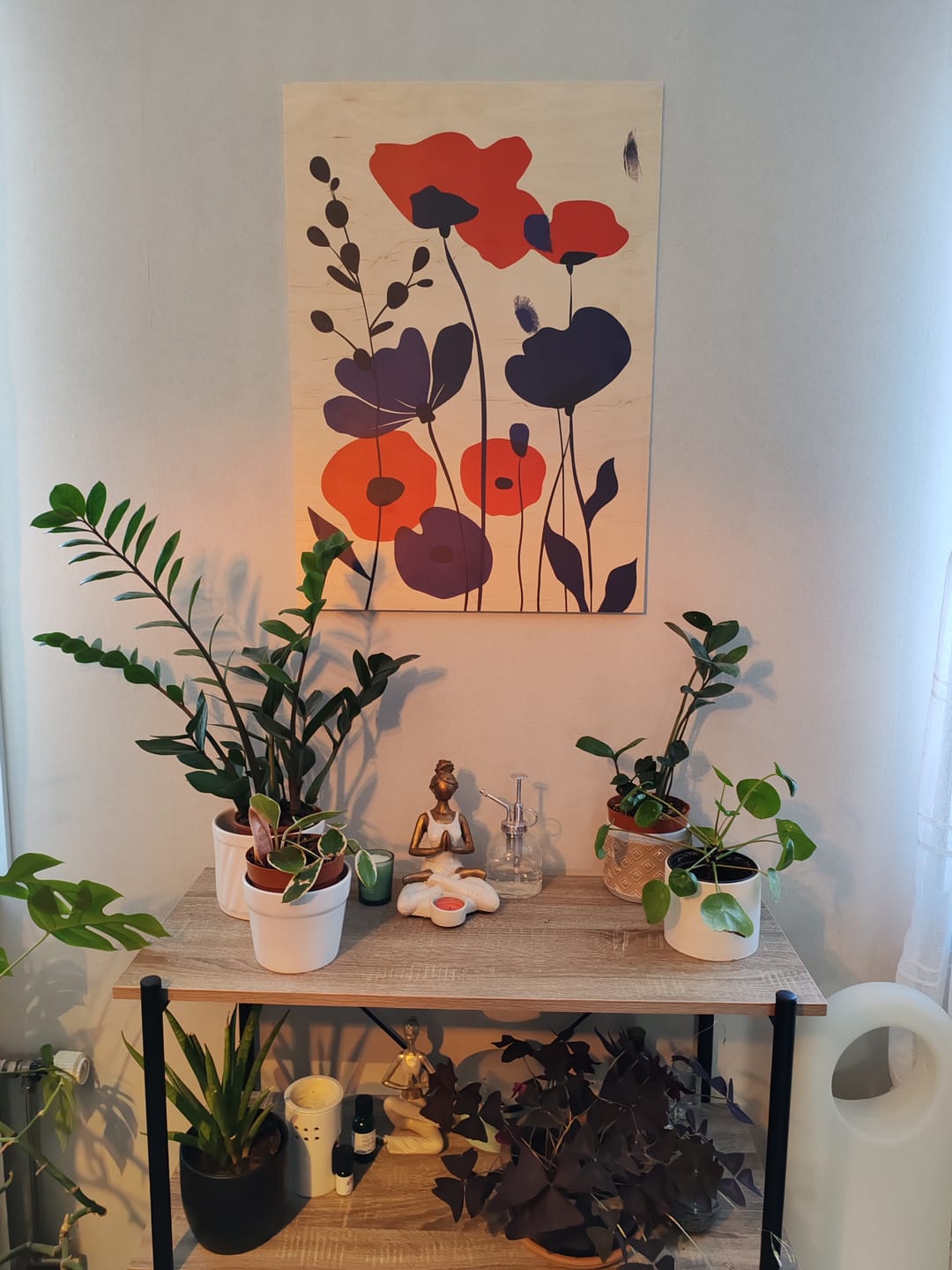 Customer photo review of Poppy blossoms - Modern abstract floral