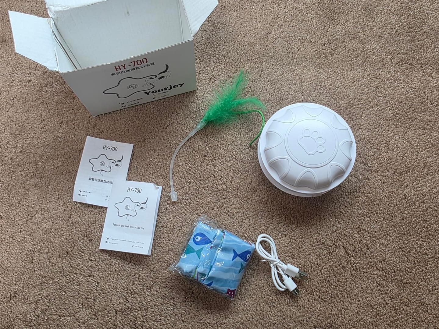 Customer photo review of Automatic Dog Toy for Stress Relief and Playtime Fun