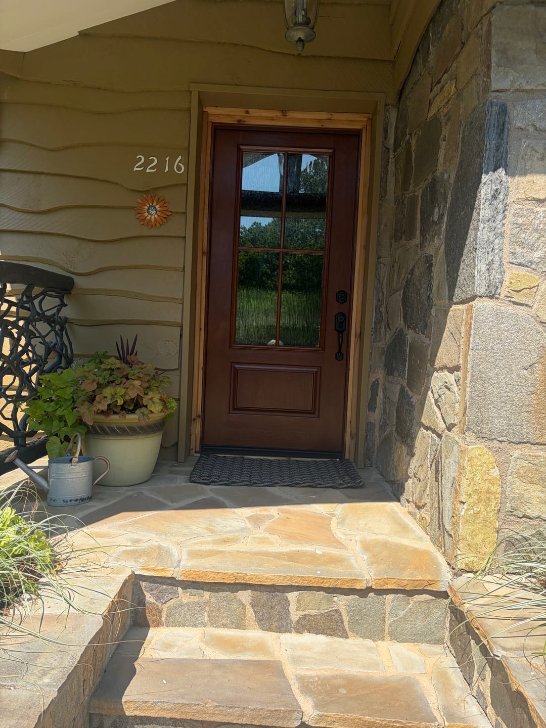 Customer photo review of Charcoal + Charcoal + Mushroom Doormat
