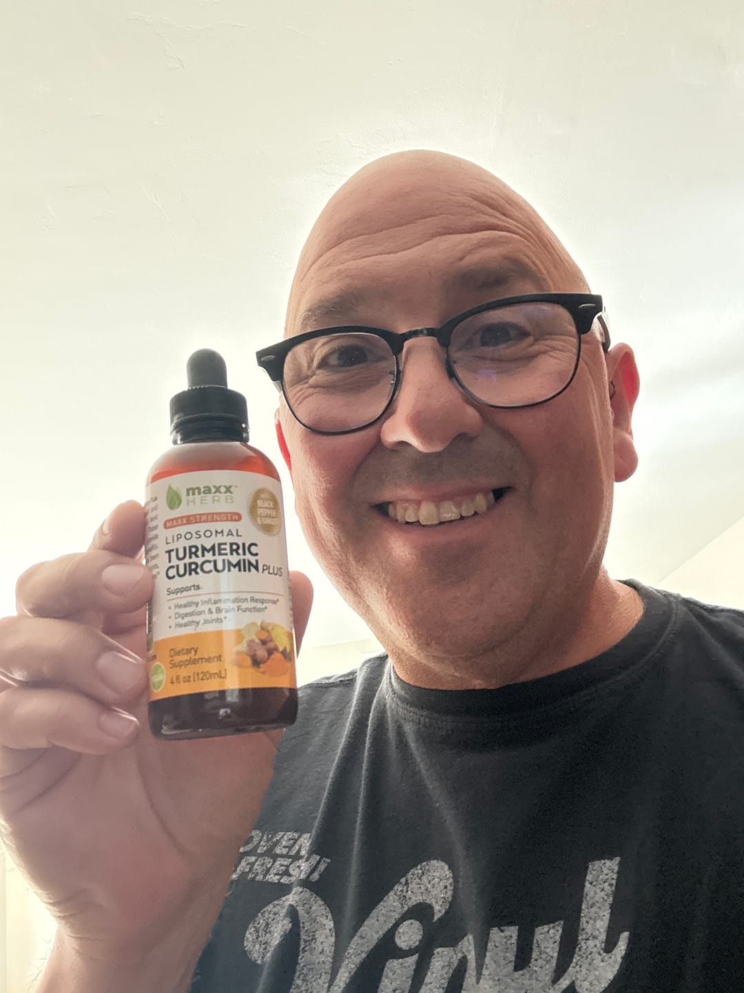 Customer photo review of Turmeric Curcumin Extract - Liposomal, Black Pepper & Ginger