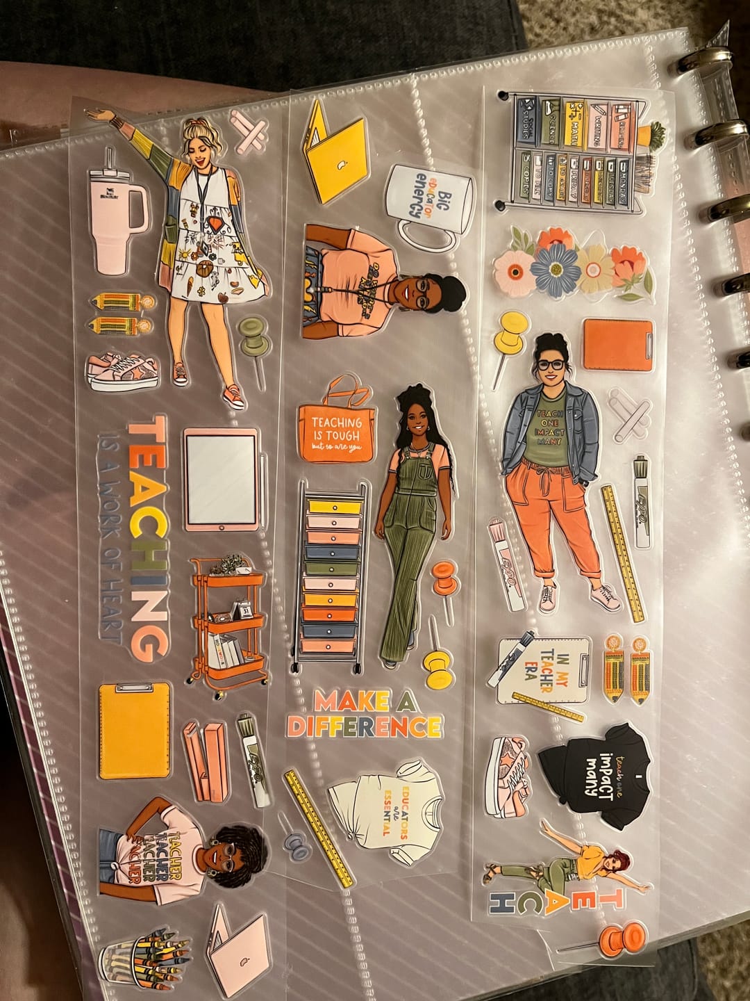 Customer photo review of Teacher Vol.2 Pre-cut PET Tape
