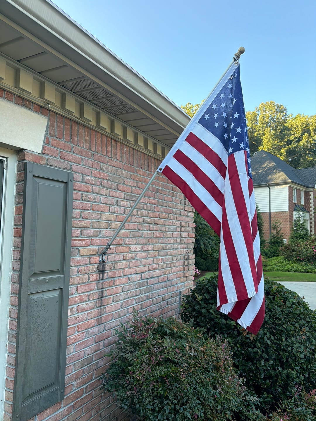 Customer photo review of Ultra Heavy Duty American Flag - 2-ply Polyester - Made In USA