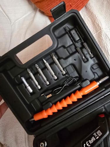 Customer photo review of Set 47 pcs Destornillador eléctrico