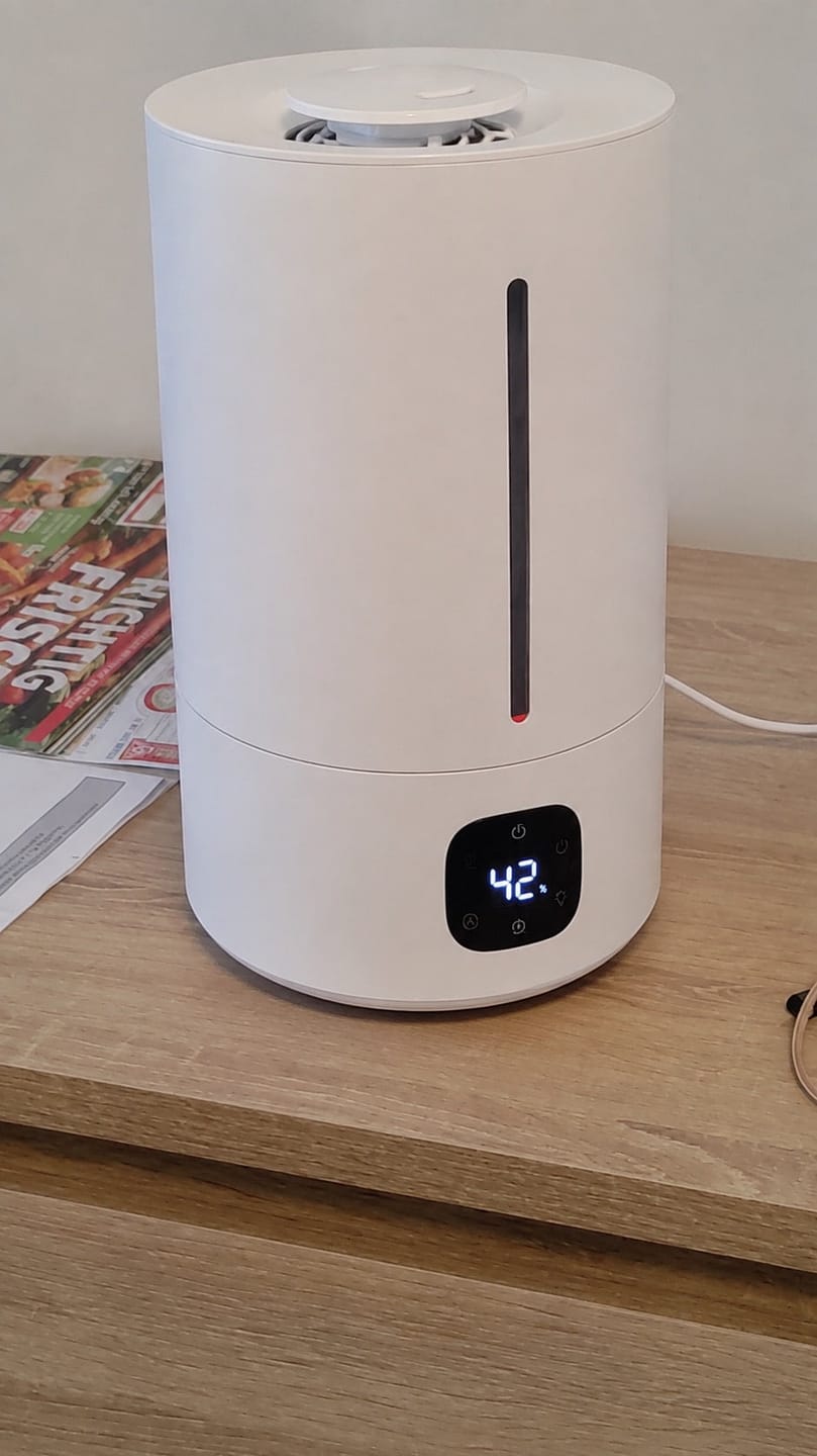 Customer photo review of Oryzom AquaMist – Ultraschall-Technologie mit intelligenter Feuchtigkeitsregelung für ein angenehmes Raumklima