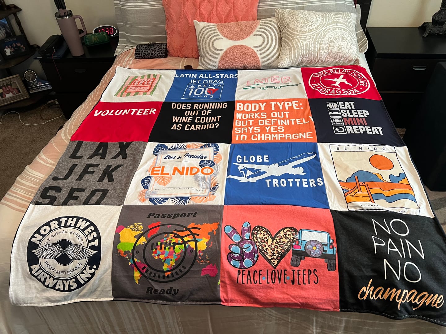 Customer photo review of Project Repat T-Shirt Quilt