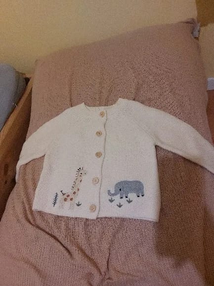 Customer photo review of Animal Embroidery Sweater Cardigan
