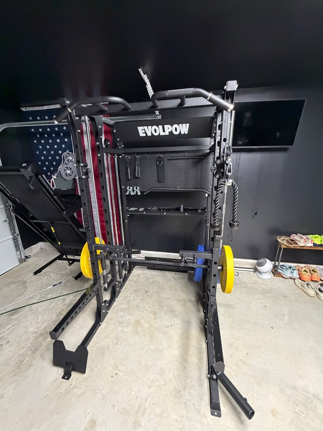Customer photo review of EVOLPOW M2B Brute All-In-One Smith Machine Home Gym
