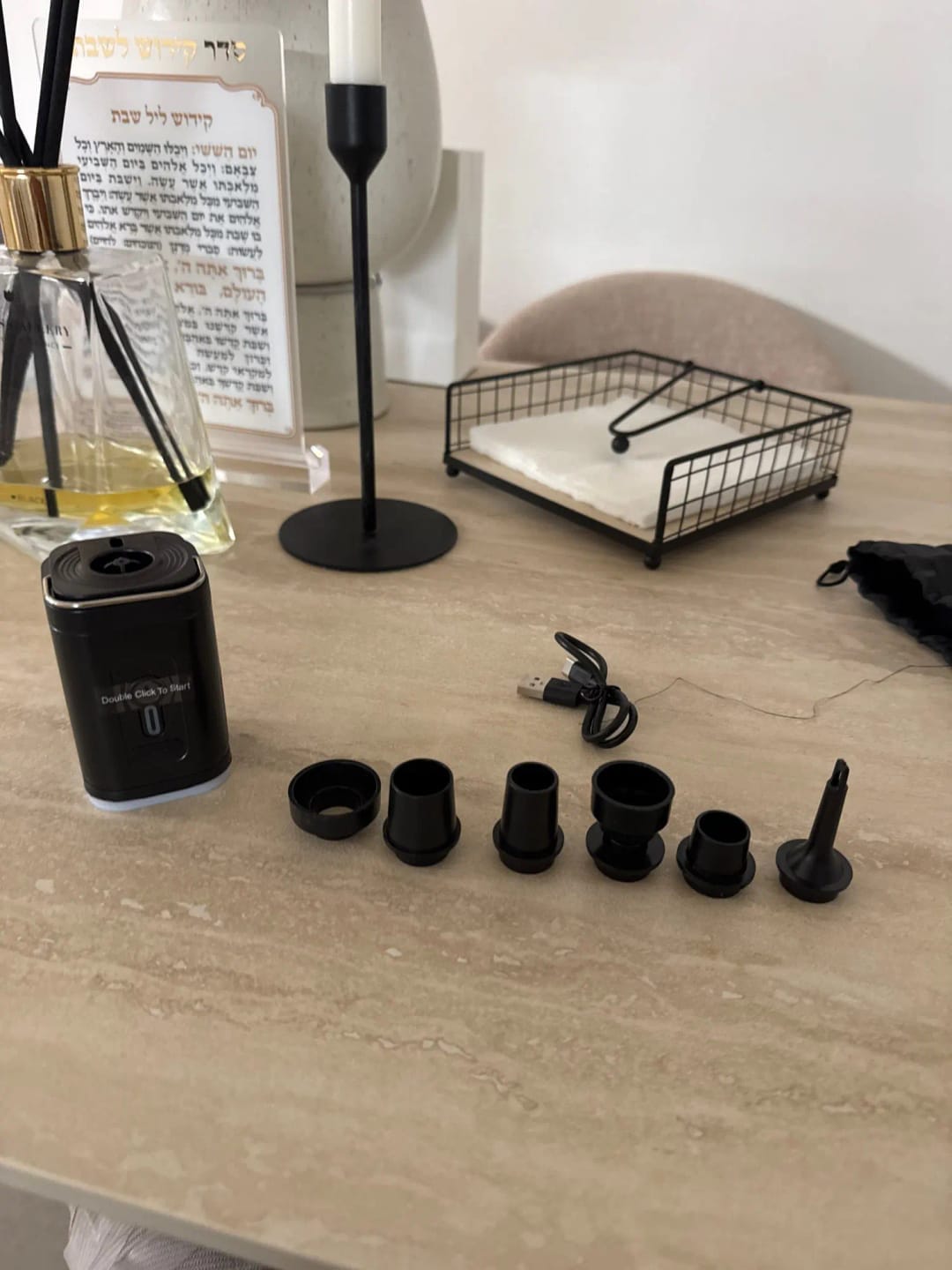 Customer photo review of Inflador Portátil Recargable 3 en 1
