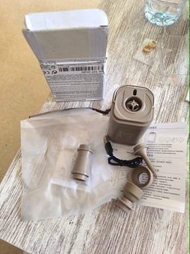 Customer photo review of Inflador Portátil Recargable 3 en 1