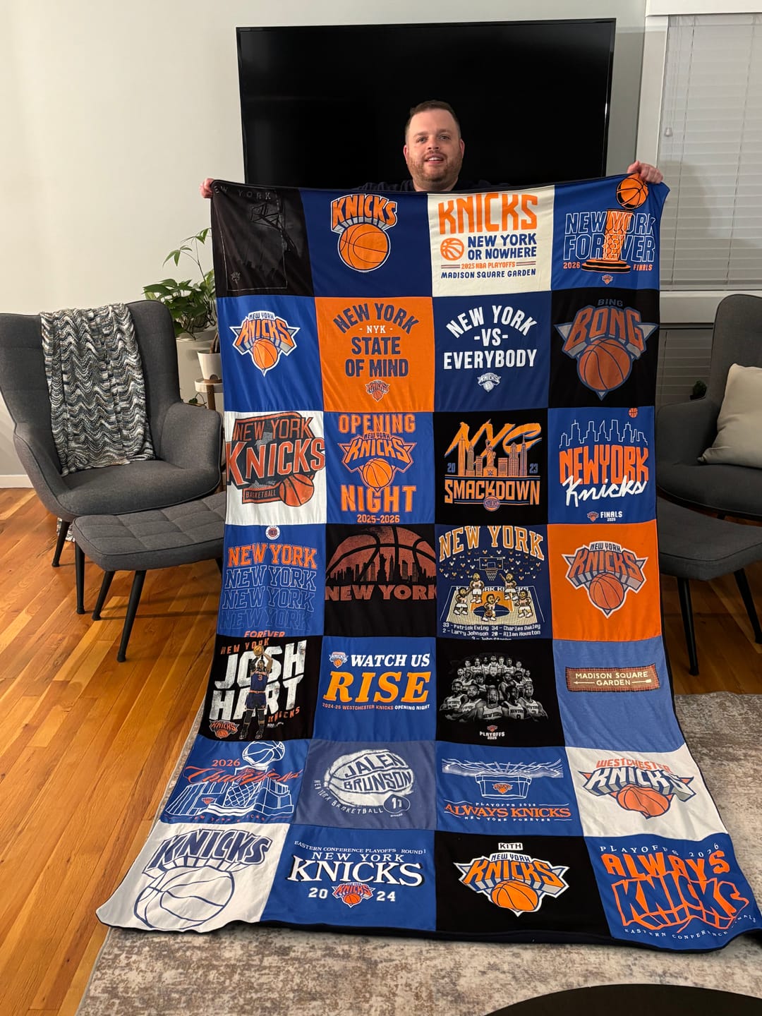 Customer photo review of Project Repat T-Shirt Quilt