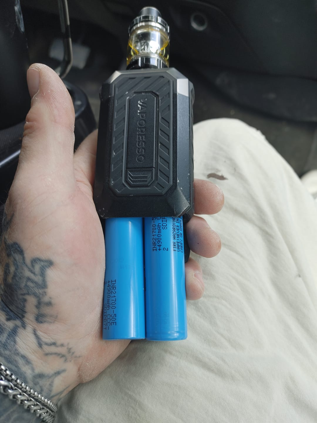 Customer photo review of Samsung 58E 21700 5330mAh 10.7A Battery