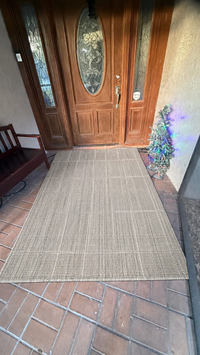 Customer photo review of Siena Indoor/Outdoor Rug - Gray
