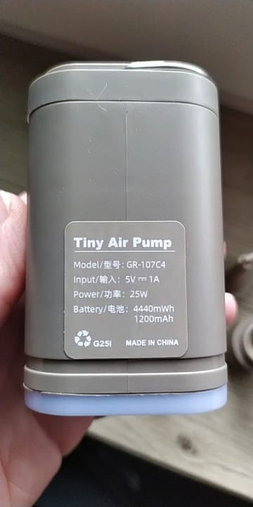 Customer photo review of Inflador Portátil Recargable 3 en 1
