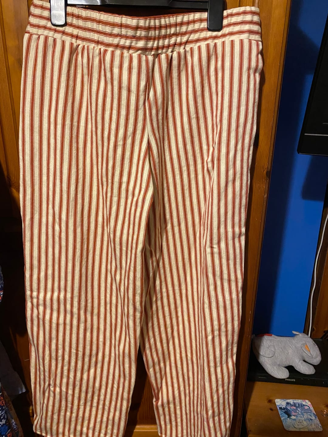 Customer photo review of Ticking Stripes Cotton Canvas Fabric