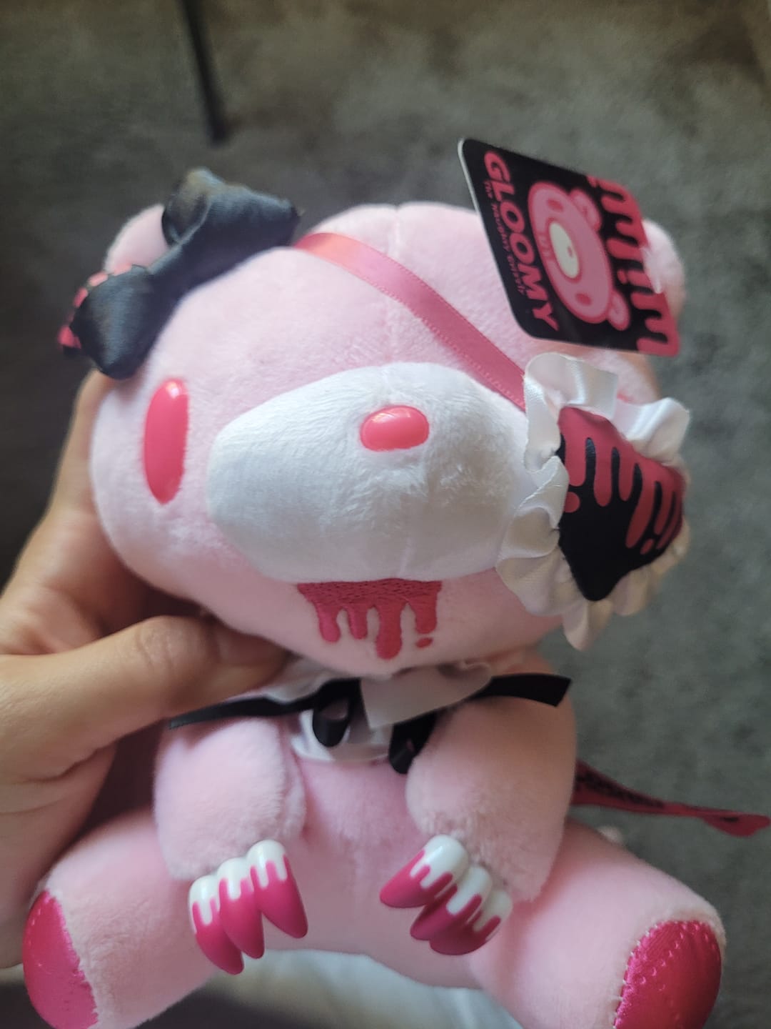 Customer photo review of Gloomy Bear Eye Patch Lolita (PINK)