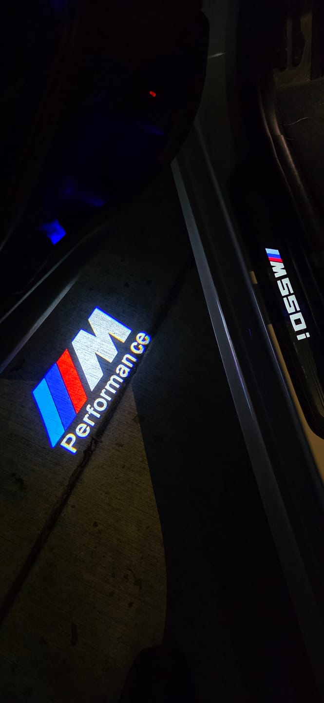 Customer photo review of BMW G SERIES DOOR LIGHTS