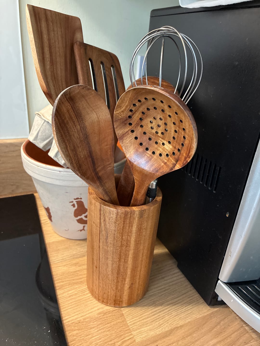Customer photo review of Hälsa Trä Natural Wood Utensil Set